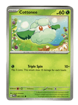 2025 Cottonee #7 Prismatic Evolutions