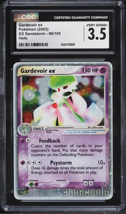 2003 Pokemon EX Sandstorm Holo Gardevoir Ex #96 CGC 3.5 VG+