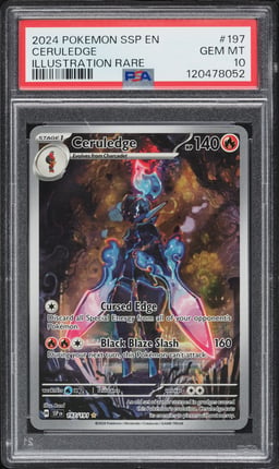 2024 Pokemon Scarlet & Violet Surging Sparks IR Ceruledge #197 PSA 10 GEM MINT