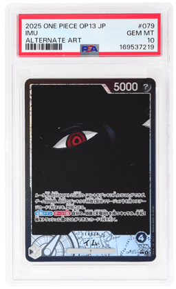 2025 One Piece Card Game Carrying On His Will Japanese Alternate Art Imu #OP13079 PSA 10