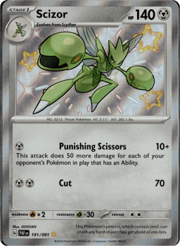 2024 Scizor #191 Paldean Fates