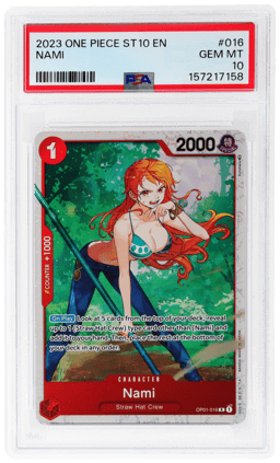 2023 One Piece Ultra Deck the Three Captains Nami #OP01016 PSA 10