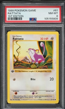 1999 Pokemon Base Set Shadowless
