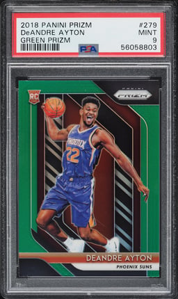 2018 Panini Prizm Green Deandre Ayton ROOKIE #279 PSA 9 MINT