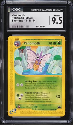 2003 Pokemon Skyridge Venomoth #111 CGC 9.5 MINT+