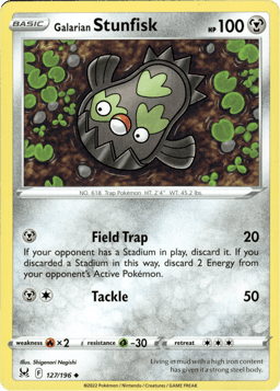 2022 Galarian Stunfisk #127 Lost Origin