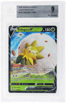 2020 Pokemon Sword and Shield Champion's Path Eldegoss V #5 BGS 9