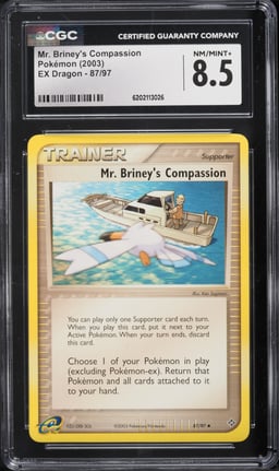 2003 Pokemon EX Dragon Mr. Briney's Compassion #87 CGC 8.5 NM-MT+