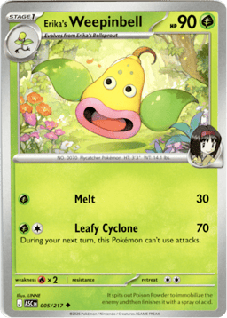 2026 Erika's Weepinbell #5 Ascended Heroes