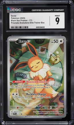 2025 Pokemon Scarlet & Violet Promo Prismatic Evolutions ETB Full Art Eevee #173 CGC 9 MINT