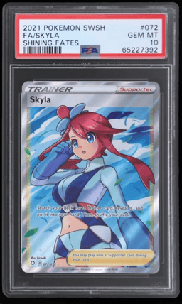 2021 Pokemon Sword and Shield Shining Fates Skyla #72 PSA 10