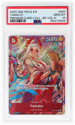 2025 One Piece Premium Card Collection Best Selection Volume 4 Yamato #EB01-007 PSA 10
