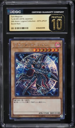 2019 Yu-Gi-Oh! Japanese 20th Anniversary LC Dark Magician #20TH-JPC57 CGC 10 PRISTINE