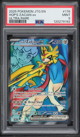 2025 Pokemon Scarlet & Violet Journey Together Full Art Hop's Zacian ex #176 PSA 9 MINT