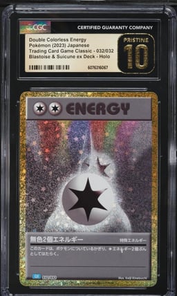 2023 Pokemon Japanese TCG Classic Holo Double Colorless Energy #32 CGC 10