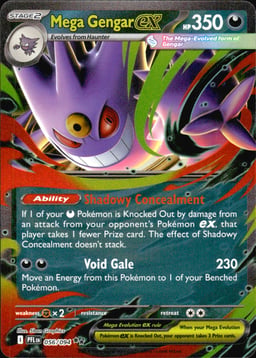 2025 Mega Gengar ex #56 Phantasmal Flames