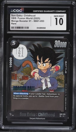 2025 DBS Japanese Fusion World Manga Booster 01 Goku: Childhood #SB01-053 CGC 10 GEM MINT