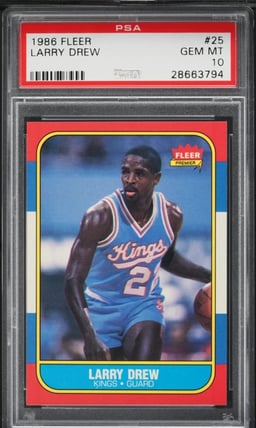 1986 Fleer Basketball Larry Drew #25 PSA 10 GEM MINT