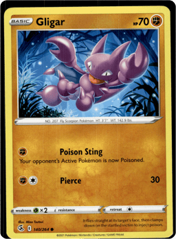 2021 Gligar #140 Fusion Strike