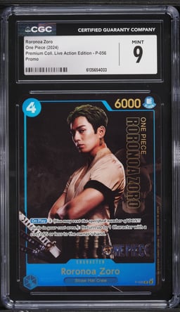2024 One Piece Premium Collection Live Action Edition Promo Roronoa Zoro #P-056 CGC 9 MINT