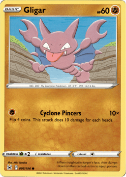 2022 Gligar #95 Lost Origin