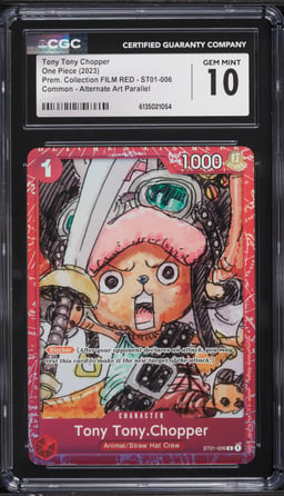 2023 One Piece Premium Collection FILM RED Tony Tony Chopper #ST01-006 CGC 10 GEM MINT