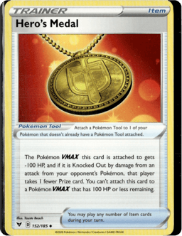 2020 Hero's Medal #152 Vivid Voltage