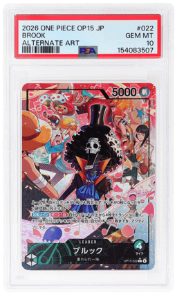 2026 One Piece Adventure On Kami's Island Japanese Alternate Art Brook #OP15-022 PSA 10