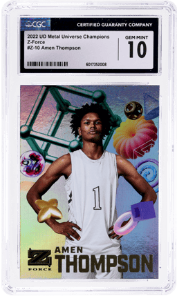 2022 Metal Universe Champions Z-Force Amen Thompson #Z10 CGC 10