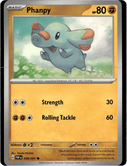 2024 Phanpy #48 Paldean Fates