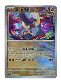 2025 Great Tusk  (Master Ball) #55 Prismatic Evolutions