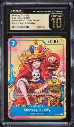 2024 One Piece Promo Convention Exclusive Monkey D. Luffy #P-043 CGC 10 PRISTINE