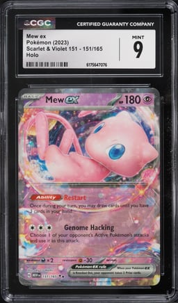 2023 Pokemon Scarlet & Violet 151 Holo Mew Ex #151 CGC 9 MINT