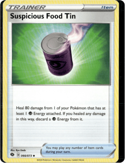2020 Suspicious Food Tin #66 Champion's Path