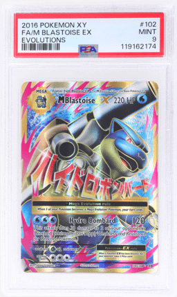 2016 Pokemon XY Evolutions M Blastoise Ex #102 PSA 9