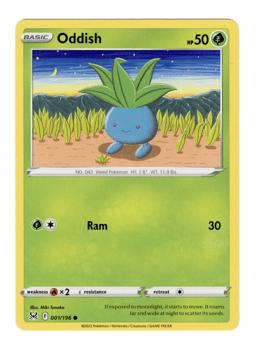 2022 Oddish #1 Lost Origin