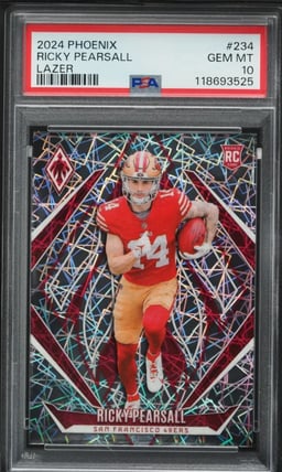 2024 Panini Phoenix Lazer Ricky Pearsall ROOKIE #234 PSA 10 GEM MINT