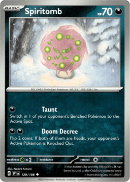2023 Spiritomb #129 Scarlet & Violet