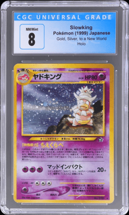 2000 Pokemon Neo Japanese Holo Slowking #199 CGC 8