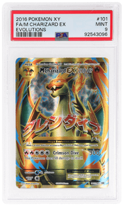 2016 Pokemon XY Evolutions M Charizard Ex #101 PSA 9