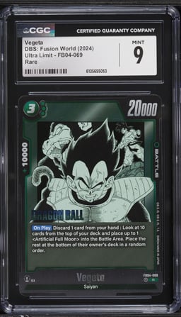 2024 Dragon Ball Super Fusion World Ultra Limit Vegeta #FB04-069 CGC 9 MINT