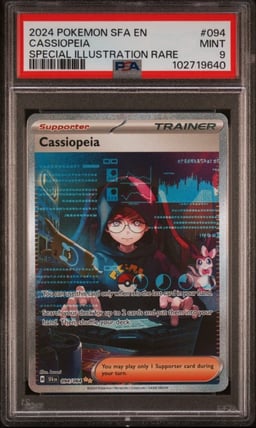 2024 POKEMON SFA EN-SHROUDED FABLE SPECIAL ILLUSTRATION RARE CASSIOPEIA PSA 9