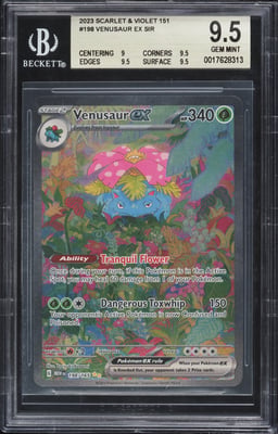 2023 Pokemon Scarlet & Violet 151 SIR Venusaur EX #198 BGS 9.5 GEM MINT