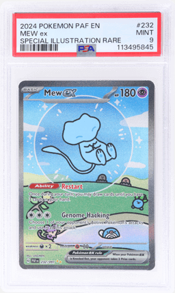 2024 Pokemon Scarlet and Violet Paldean Fates Special Illustration Rare Mew Ex #232 PSA 9