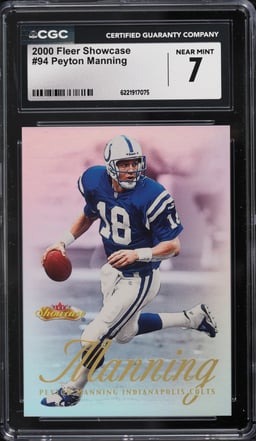 2000 Fleer Showcase Peyton Manning #94 CGC 7 NRMT