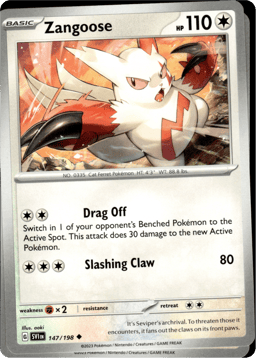 2023 Zangoose #147 Scarlet & Violet