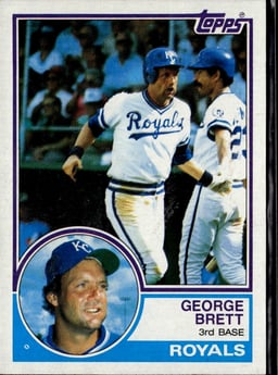 1983 George Brett #600 Baseball