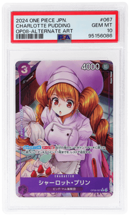 2024 One Piece Two Legends Japanese Alternate Art Charlotte Pudding #OP08067 PSA 10