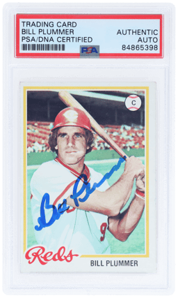 Signed Trading Card Bill Plummer PSA/DNA Auth