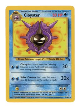 1999 Kingler #38 Fossil Unlimited